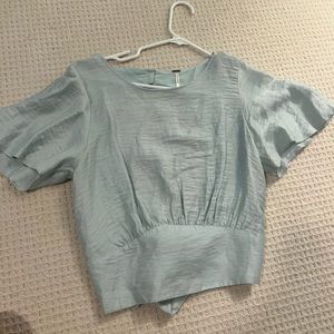 Open back tie top